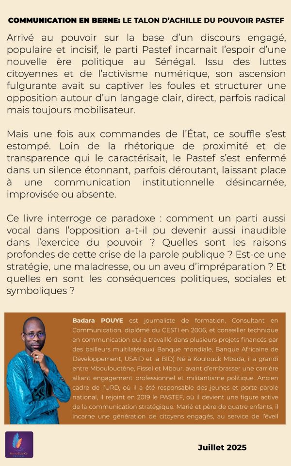 COMMUNICATION EN BERNE : LE TALON D’ACHILLE DU POUVOIR PASTEF