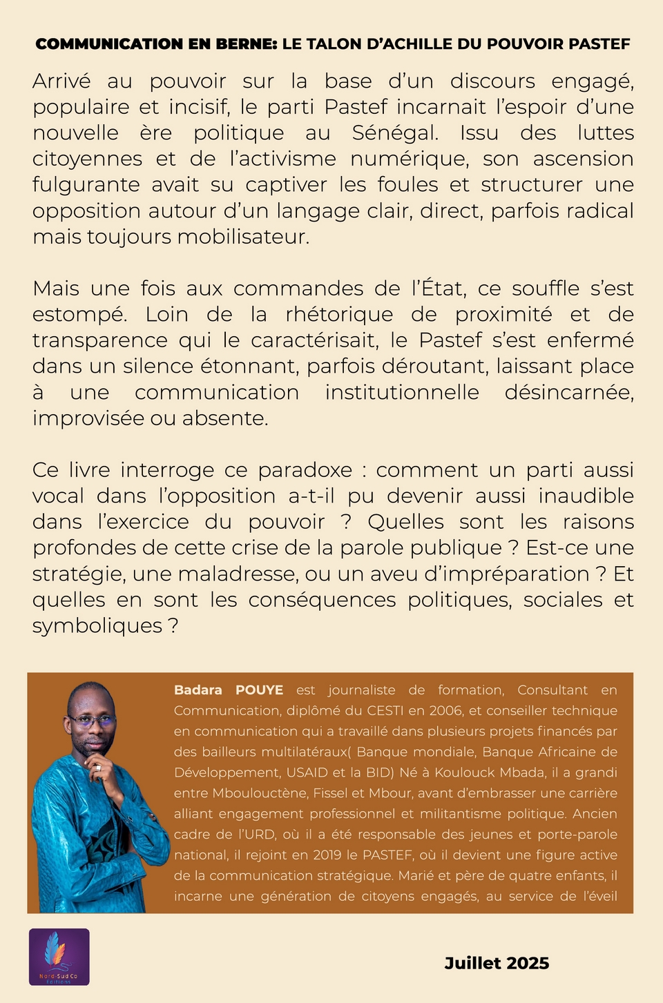 COMMUNICATION EN BERNE : LE TALON D’ACHILLE DU POUVOIR PASTEF – Image 2